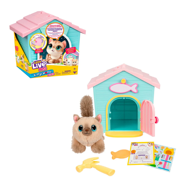 LITTLE LIVE PETS S3 CASA GATITOS SET JUEGO MINI
