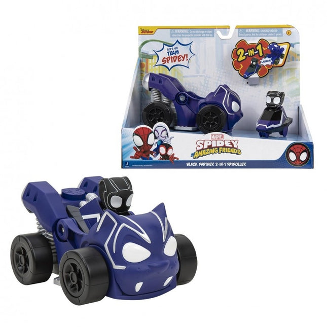 SPIDEY VEH. PANTERA NEGRA 2 EN 1