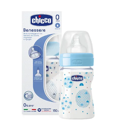 MAMADERA WELLBEING 150ML - T. SILICONA - F. RECIEN NACIDO NIÑO