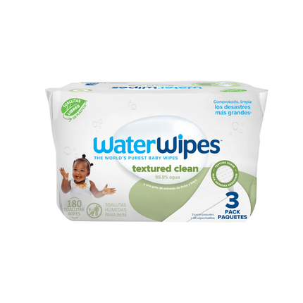 Toallitas húmedas WaterWipes Textured Clean 3x60 uns (vu)