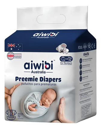 Pañal Aiwibi Premium  PM 22UN 0-3 KG 0 - 3 KG