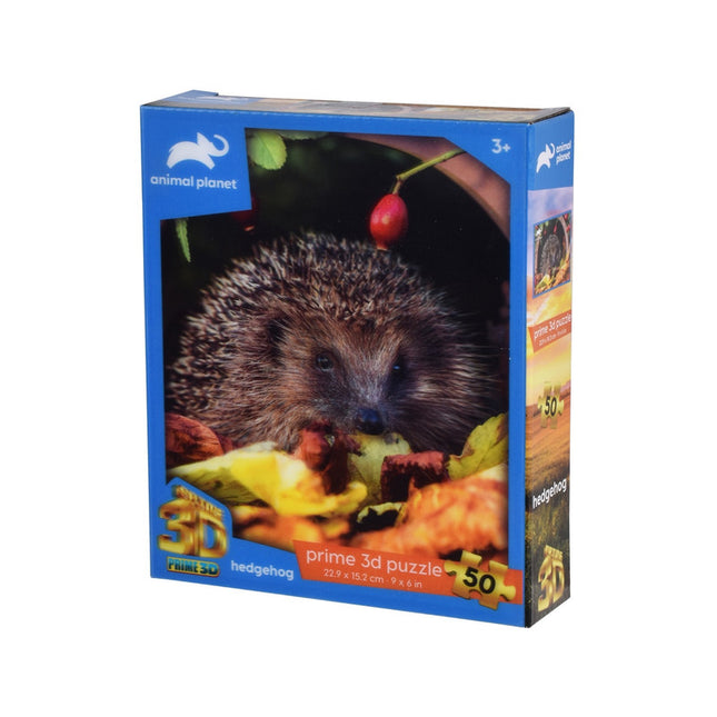 PUZZLE 3D DE 50 PIEZAS ANIMAL PLANET - ERIZO