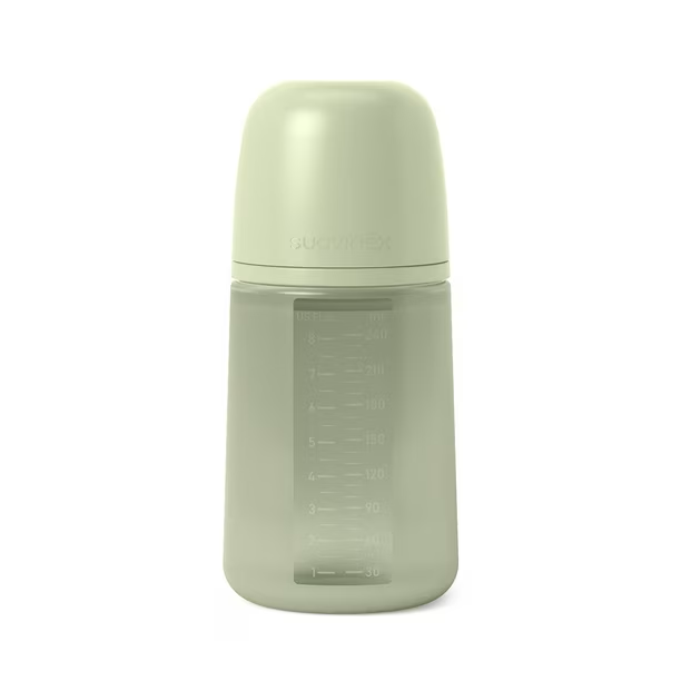 MAMADERA 240 ML TETINA FISIOLOGICA SILICONA SX PRO VERDE COLOUR ESSENCE