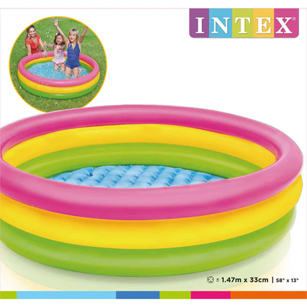 PISCINA INFLABLE SUNSET GLOW 147X33CM