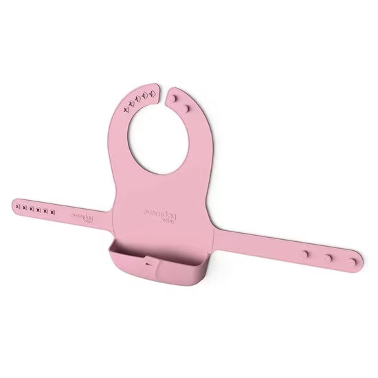 Babero De Silicona Rosado