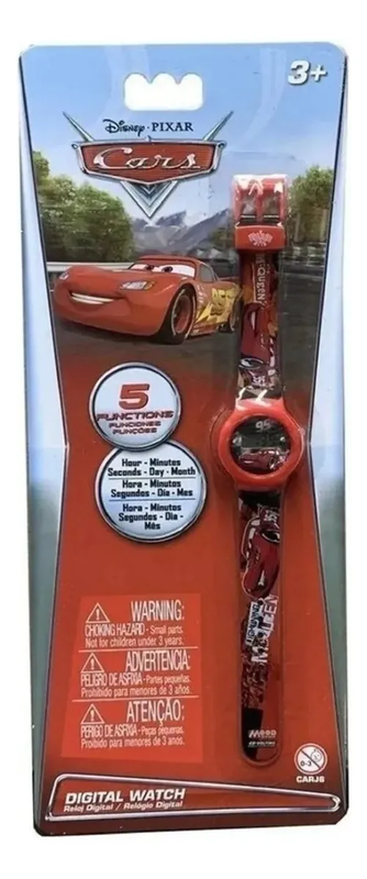 CARS  RELOJ 5 FUNCIONES  LCD