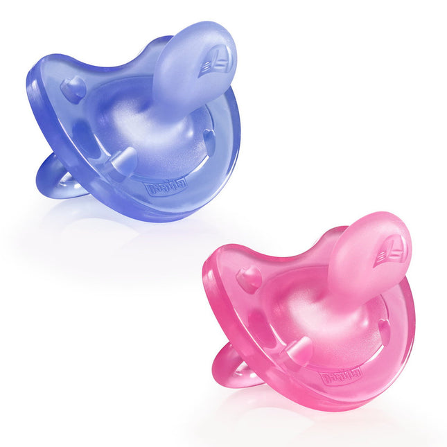 Pack de 2 chupetes Physio soft 16-36 meses rosa-morado