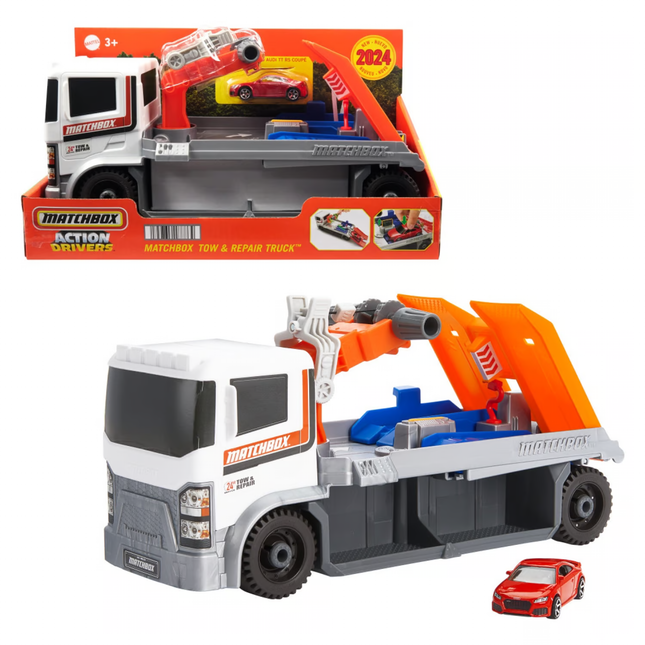 Matchbox Set de Juego Camion de Remolque y Reparacion