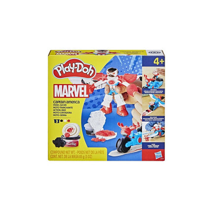 PLAY-DOH CAPITÁN AMÉRICA MOTO CORTADORA