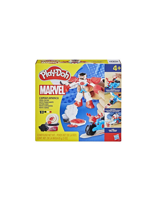 PLAY-DOH CAPITÁN AMÉRICA MOTO CORTADORA
