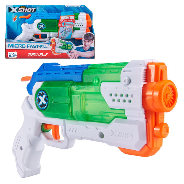 LANZA AGUA DE 170ML CON SISTEMA DE LLENADO RAPIDO FAST FILL X-SHOT