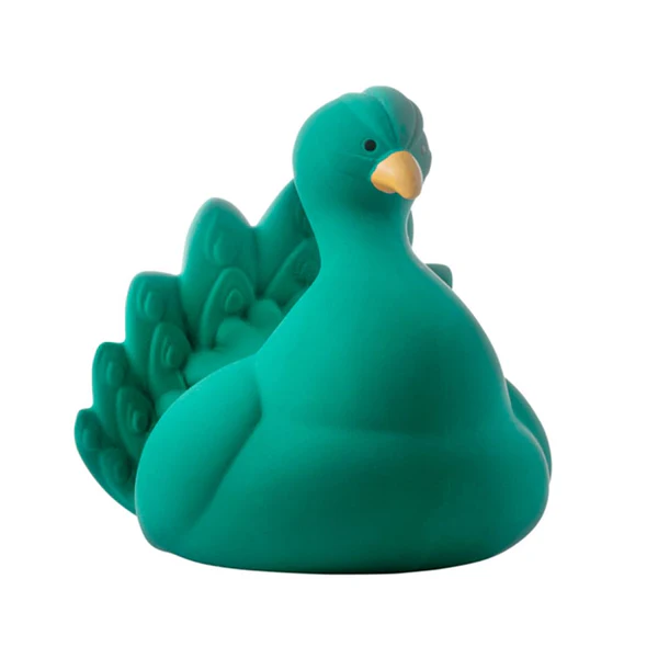 Juguete de ba–o pavo verde
