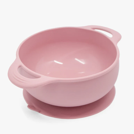 Bowl de Silicona con succión Rosado