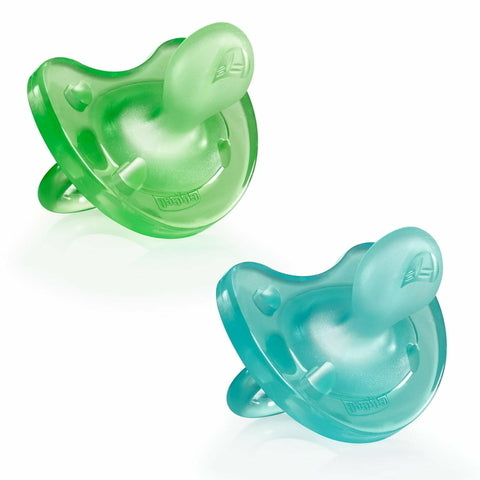 Pack de 2 chupetes Physio soft 16-36 meses azul-verde