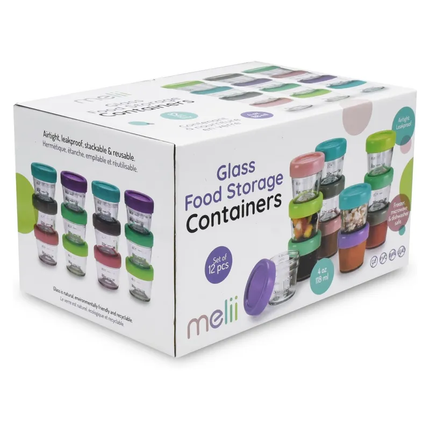 Pack De 12 Contenedores De Vidrio 118 ml