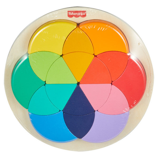 LAT FP WOOD WOODEN COLOR WHEEL PUZZLE