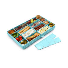 Caja Contenedora XL Para Snacks Azul