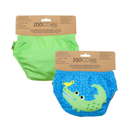 Pack 2 Traje de Baño con Pañal COCODRILO (6-12M)
