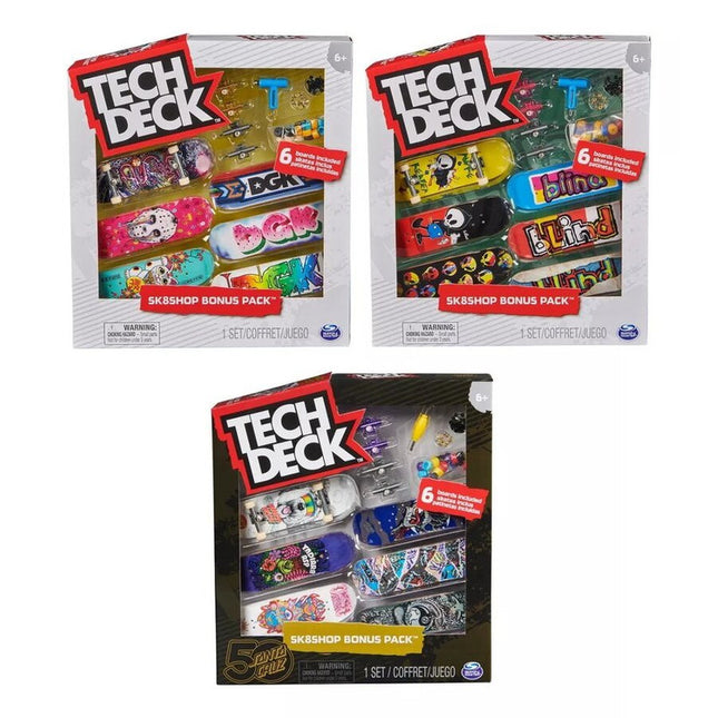 TECH DECK SHOP BONUS PK DE 6 SKATE