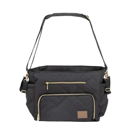 BOLSO MOTTO GOLD NEGRO