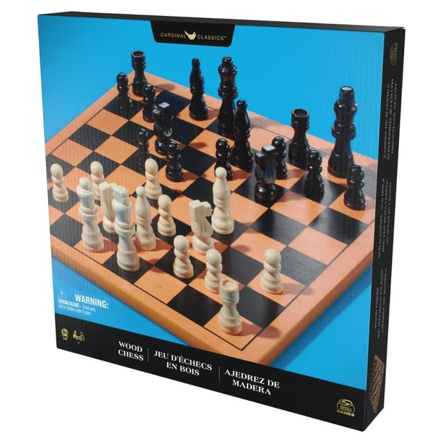 JUEGO FAMILIAR AJEDREZ DE MADERA