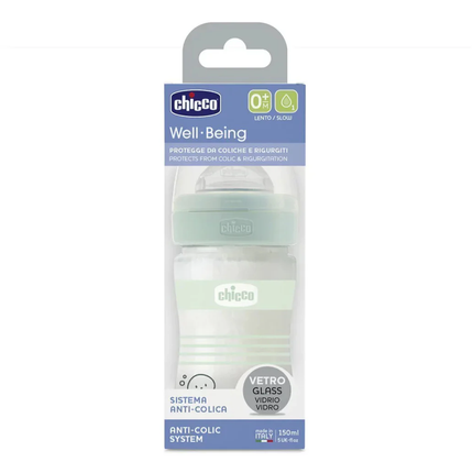 Mamadera Well Being Vetro Glass 150 ml