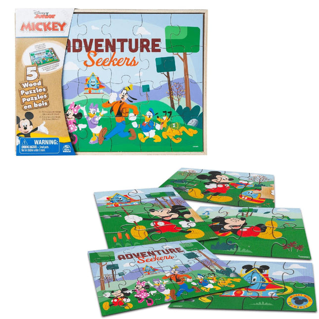 PUZZLE DE MADERA MICKEY 5 EN 1