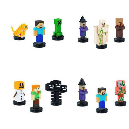 PACK DE 3 FIGURAS SURTIDAS TIMBRE MINECRAFT