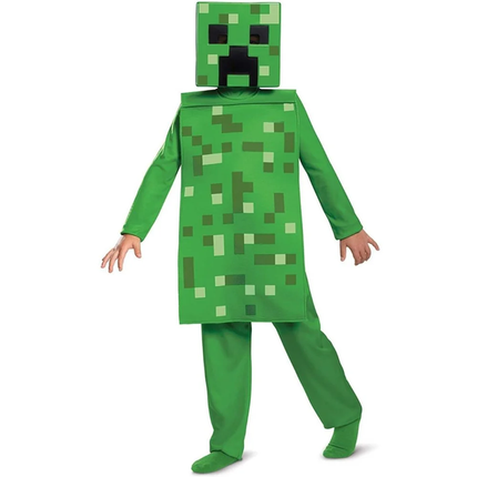 DISFRAZ MINECRAFT - CREEPER JUMPSUIT CLASSIC (T.4 a 6)