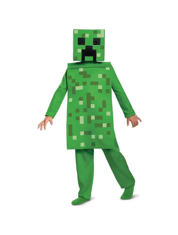 DISFRAZ MINECRAFT - CREEPER JUMPSUIT CLASSIC (T.4 a 6)