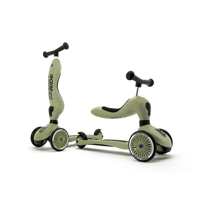 Scoot and Ride Scooter 2 en 1 Highway Kick 1 Olive
