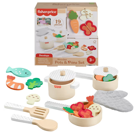 LAT FP WOOD POTS AND PANS SET