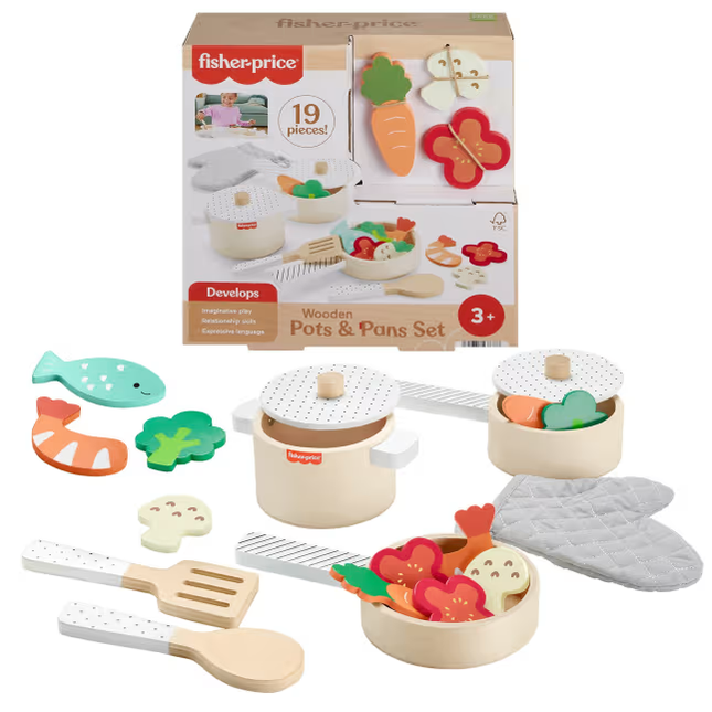 LAT FP WOOD POTS AND PANS SET