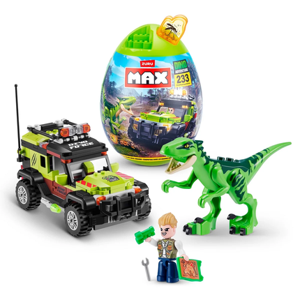 SET 233 BLOQUES MAX DINO ESCAPE EN HUEVO DE ZURU