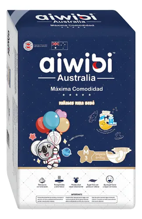 Pañal Aiwibi Maxima Comodidad M 54UN  6 - 11 KG