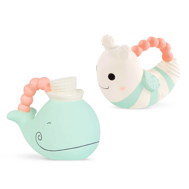 BA B Baby Bumble Bee y Whale Teethers