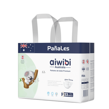 Pañal Aiwibi Premium  P 32UN  4 -8 KG