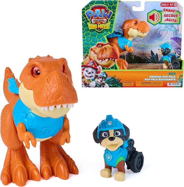 PAW PATROL MOVIE DINOSAURIO REX CON FIGURA Y SONIDO