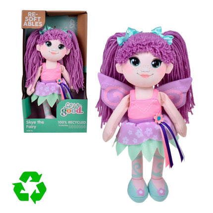 MUÑECA DE TRAPO DE MATERIAL RECICLADO DE 30 CM RESOFTABLES