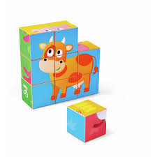 Puzzle con Bloques Granja