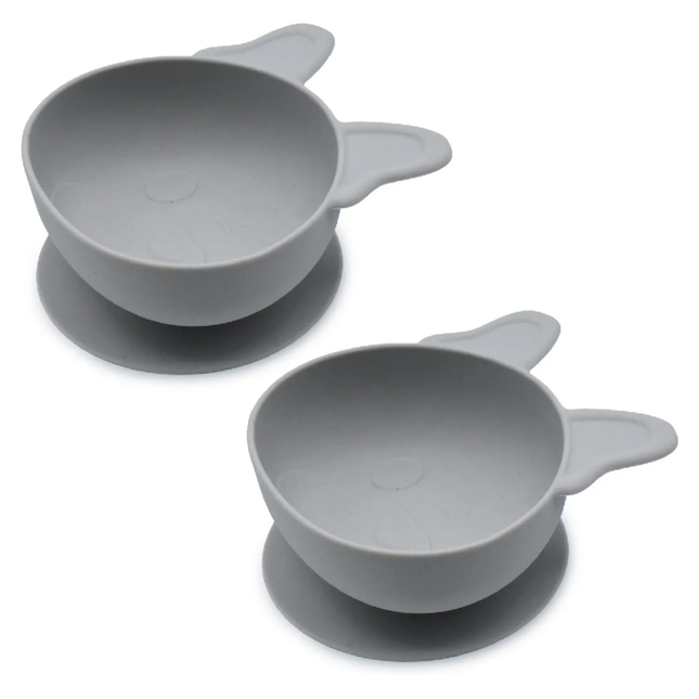 Pack De 2 Bowls De Silicona Con Succión Bulldog