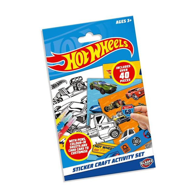 Set De Actividades Con Stickers De Hot Wheels