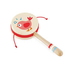 Twittering Bird  Drum-shaped Rattle