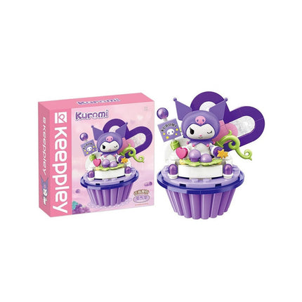 Kuromi Cupcake – Dulce Set de Sanrio Bloques de Construcción 109 pcs