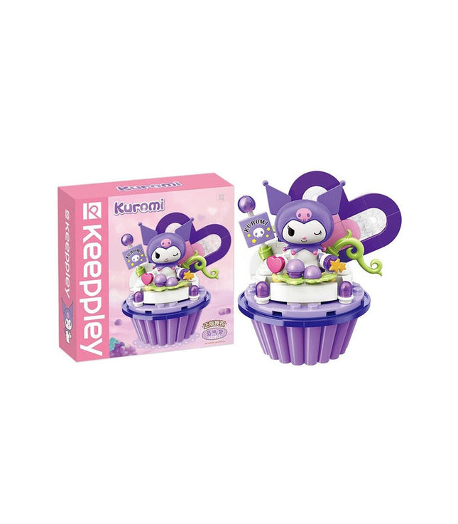 Kuromi Cupcake – Dulce Set de Sanrio Bloques de Construcción 109 pcs