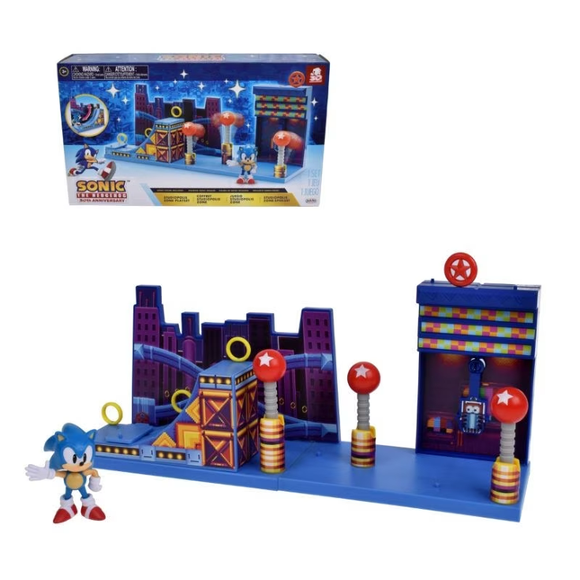 PLAYSET ZONA STUDIOPOLIS SONIC DE 6 CMS