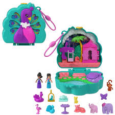 Polly Pocket Set de Juego Compacto Mundo Sorpresa Pavorreal