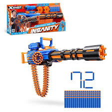LANZA DARDOS INSANITY FURIA MOTORIZADA CON 72 DARDOS X-SHOT