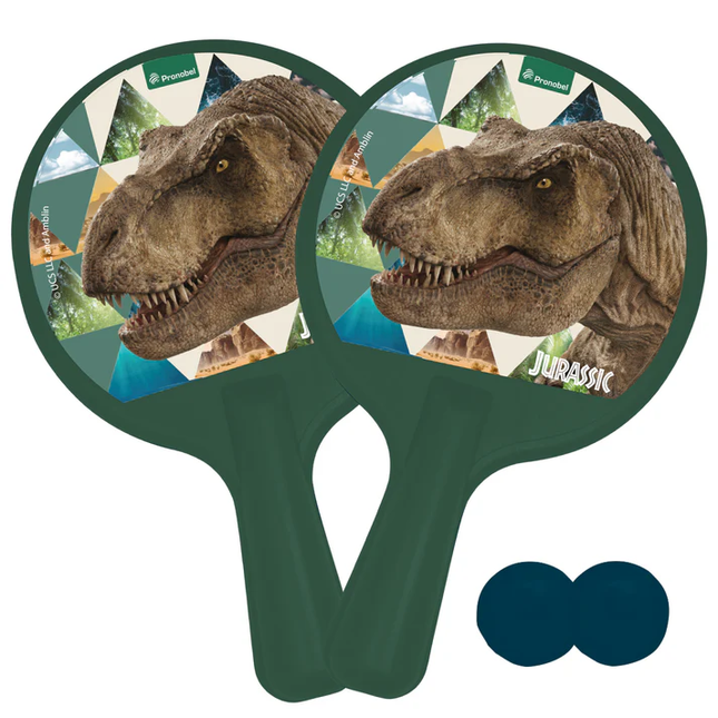 SET PALETAS DE PONG PONG JURASSIC WORLD