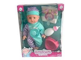 MUÑECAS BABYDOLL BOSTECITOS 30 cm con 3 ACCESORIOS